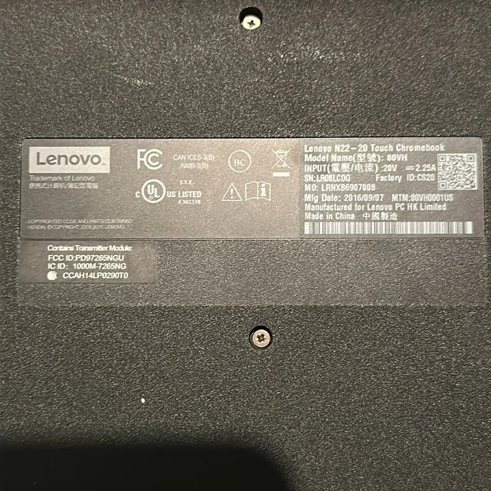 Lenovo N22 Chromebook Laptop Processor, 11.6